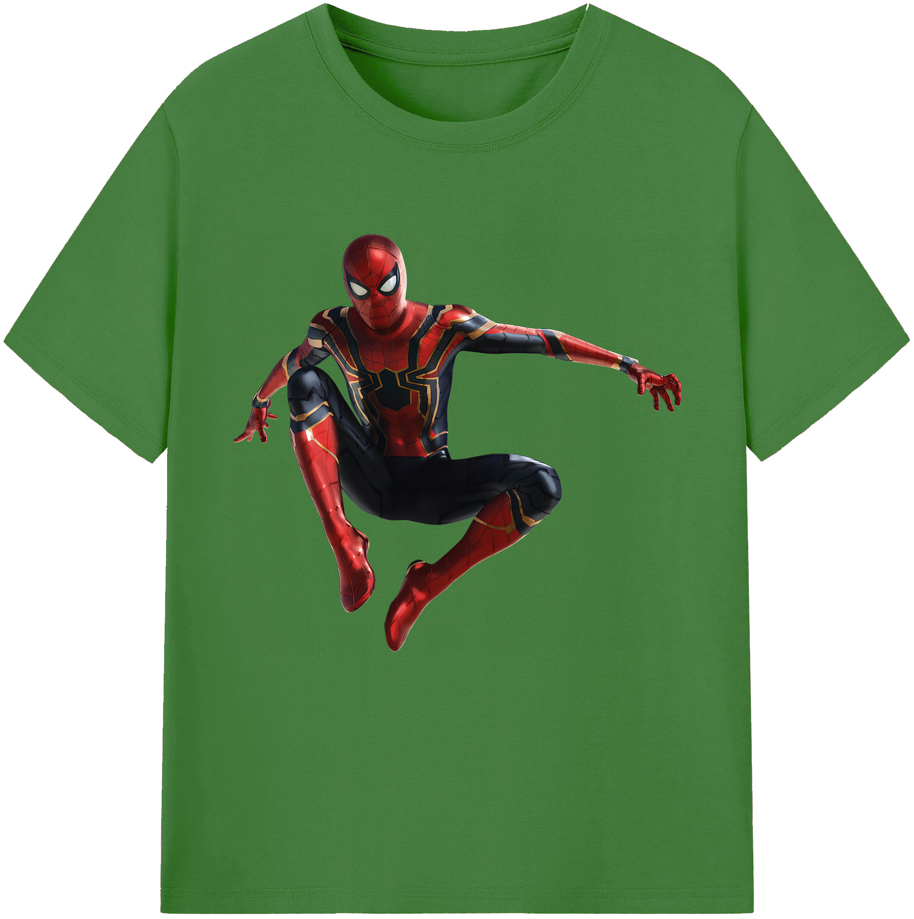 （画像用） Spider Man スパイダーマン レディースカジュアルプリントTシャツ（綿100％）